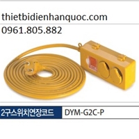 Ổ cắm Hàn Quốc dây10m 2 lỗ có công tắc, lắp bảo vệ DYM-G2C-P