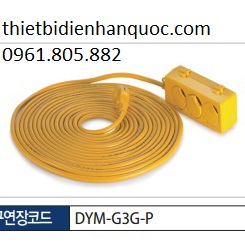 Ổ cắm Hàn Quốc dây10m 3 lỗ có lắp bảo vệ DYM-G3G-P