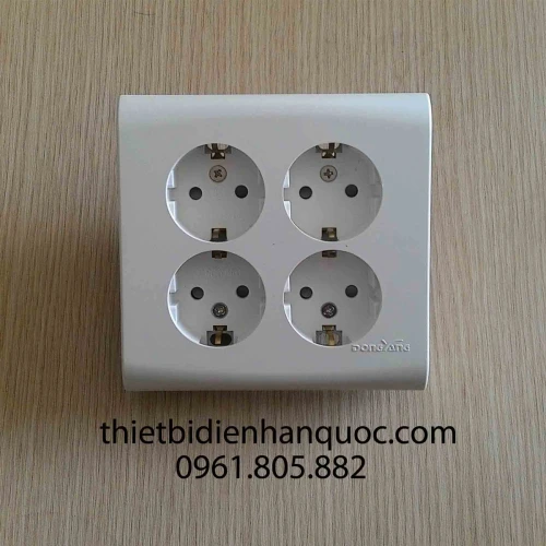 Ổ cắm âm tường 4 lỗ Hàn Quốc DYC-G221