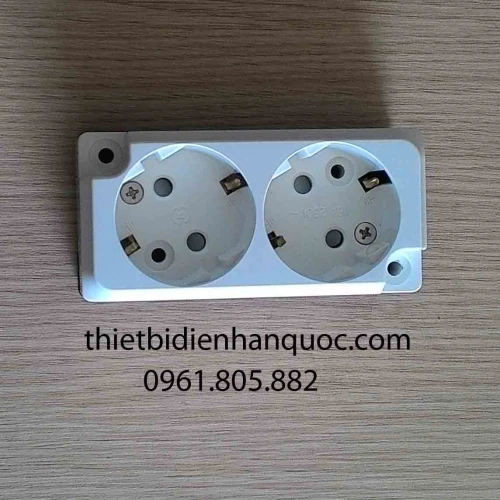 Ổ cắm nổi 2 lỗ Hàn Quốc DYCN-G2C/2